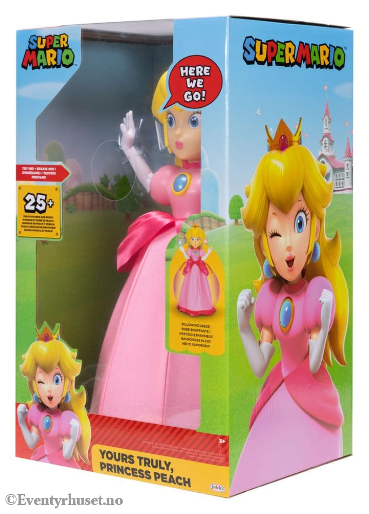 Super Mario Talking Action Figure Yours Truly Princess Peach 36 cm Toys