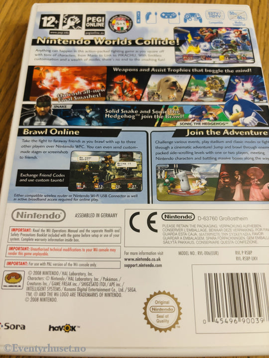 Super Smash Bros. Brawl . Nintendo Wii.