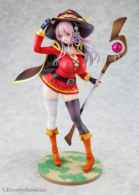 Super Sonico x Konosuba PVC Statue 1/7 Super Sonico Megumin collaboration Ver. 25 cm Manga & Anime