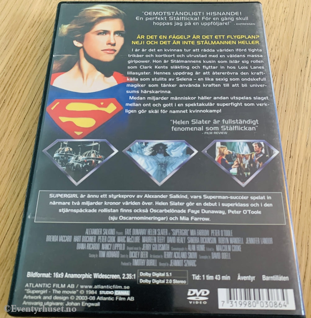 Supergirl. 1984. Dvd. Dvd