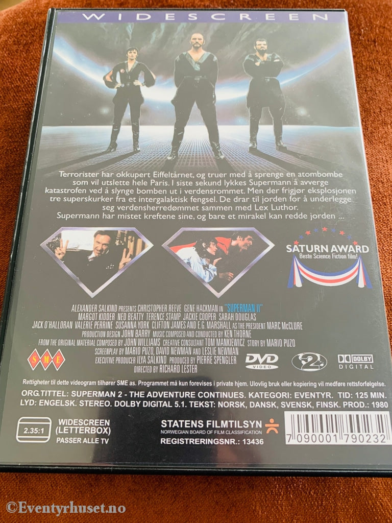 Superman 2. 1980. Dvd. Dvd