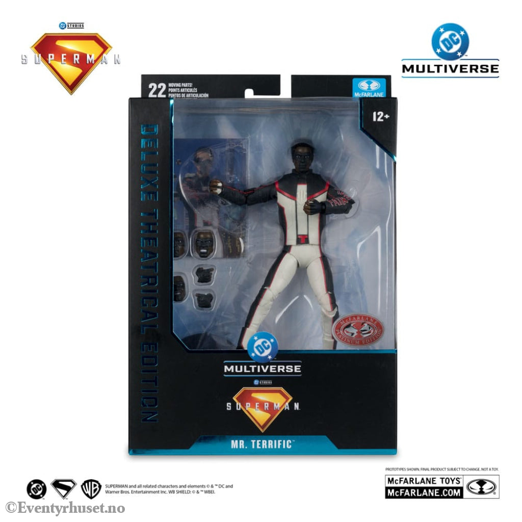 Superman (2025) DC Multiverse Deluxe Theatrical Edition Action Figure Mr. Terrific (Red Platinum Edition) 18 cm Toys