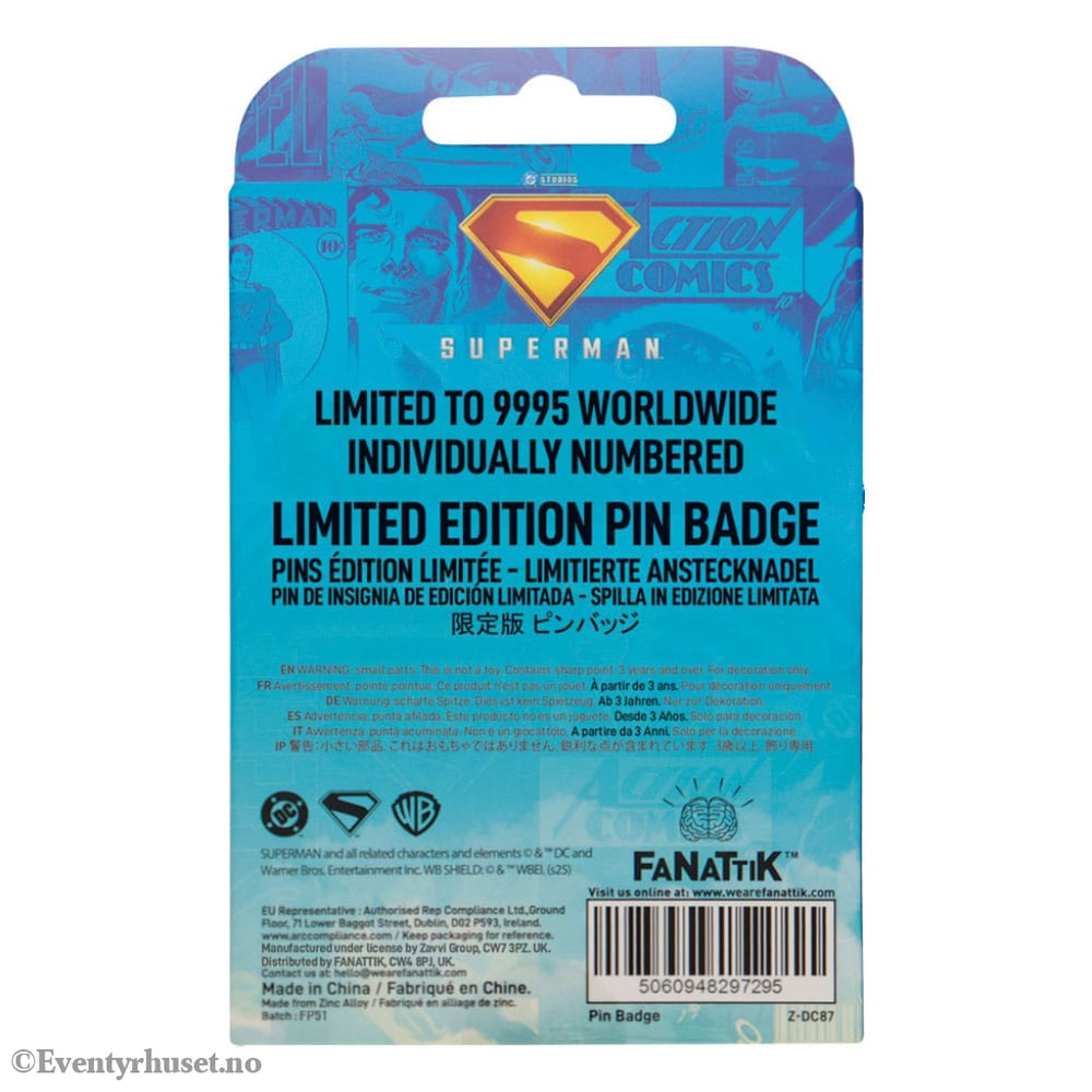 Superman 2025 Pin Badge Daily Planet Fashion & Accessories