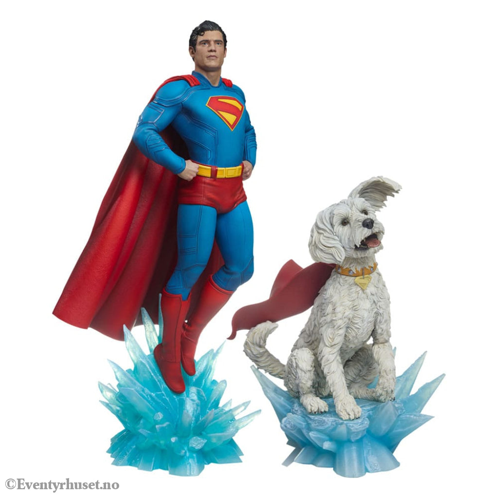 Superman (2025) Premium Format Statues Superman 61 cm & Krypto 23 cm Bundle (2) Collectibles