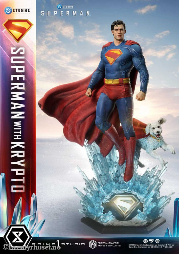 Superman (2025) Real Elite Masterline Series Statue 1/3 Superman with Krypto Bonus Version 95 cm Collectibles