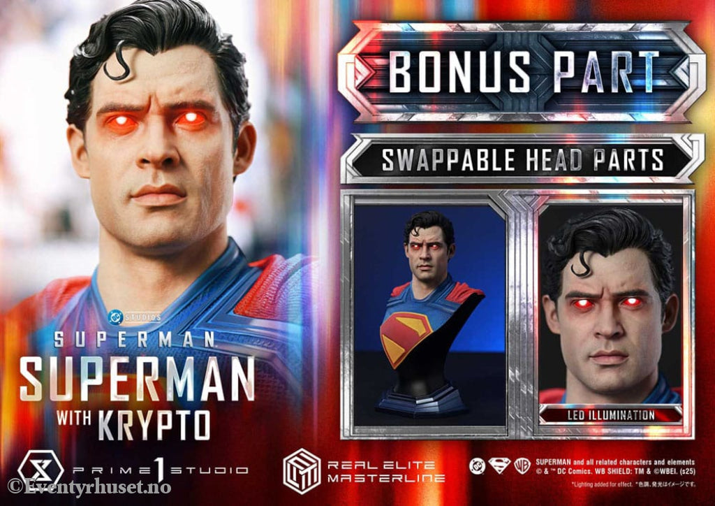 Superman (2025) Real Elite Masterline Series Statue 1/3 Superman with Krypto Bonus Version 95 cm Collectibles