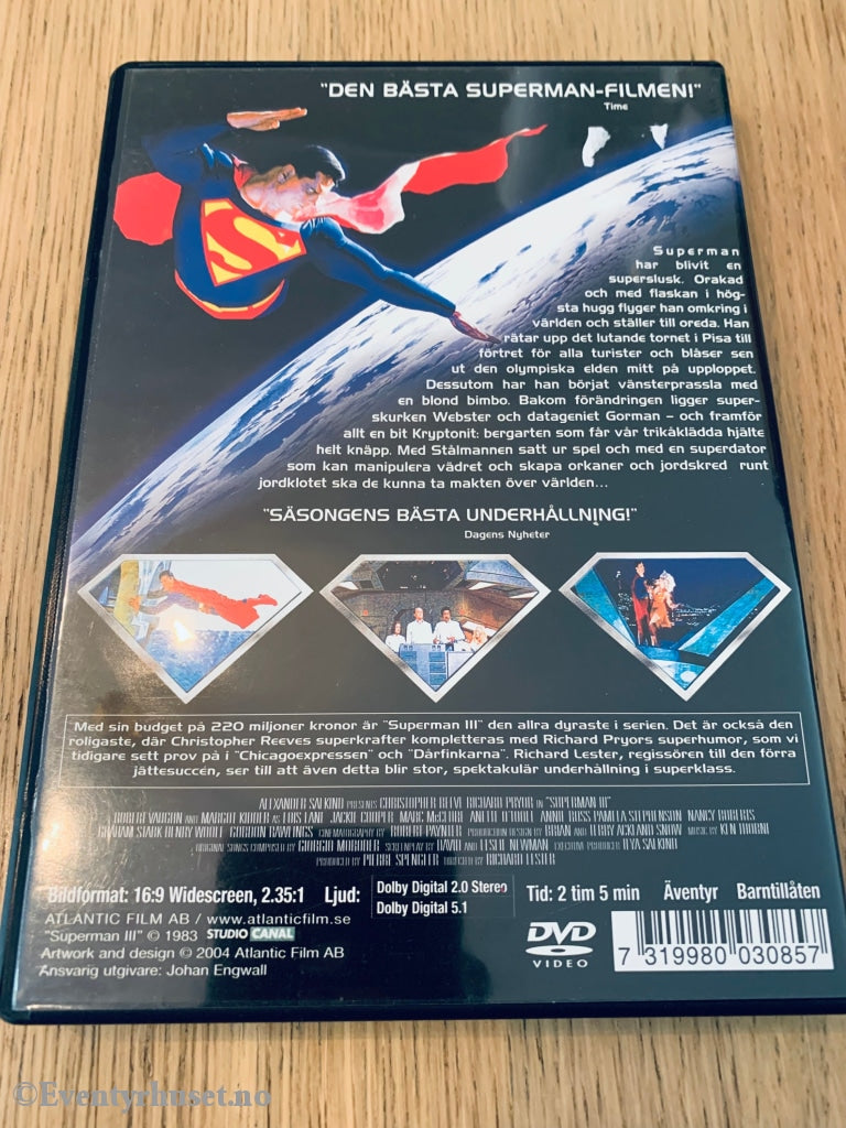Superman 3. 1983. Dvd. Dvd