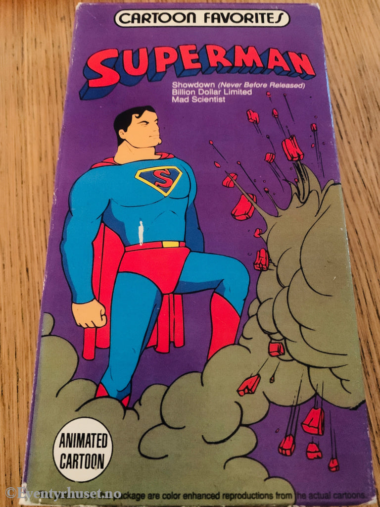 Superman Cartoon Favorites 1941 .VHS slipcase.