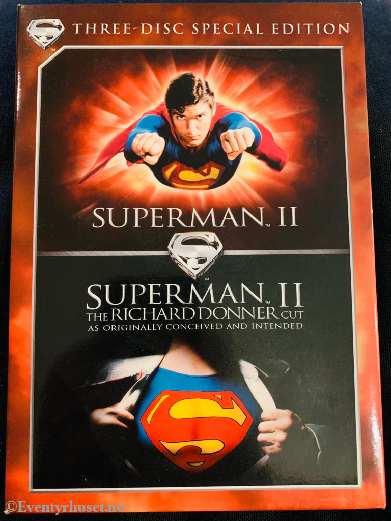 Superman Ii - 3 Disc Deluxe Edition. Dvd Samleboks.