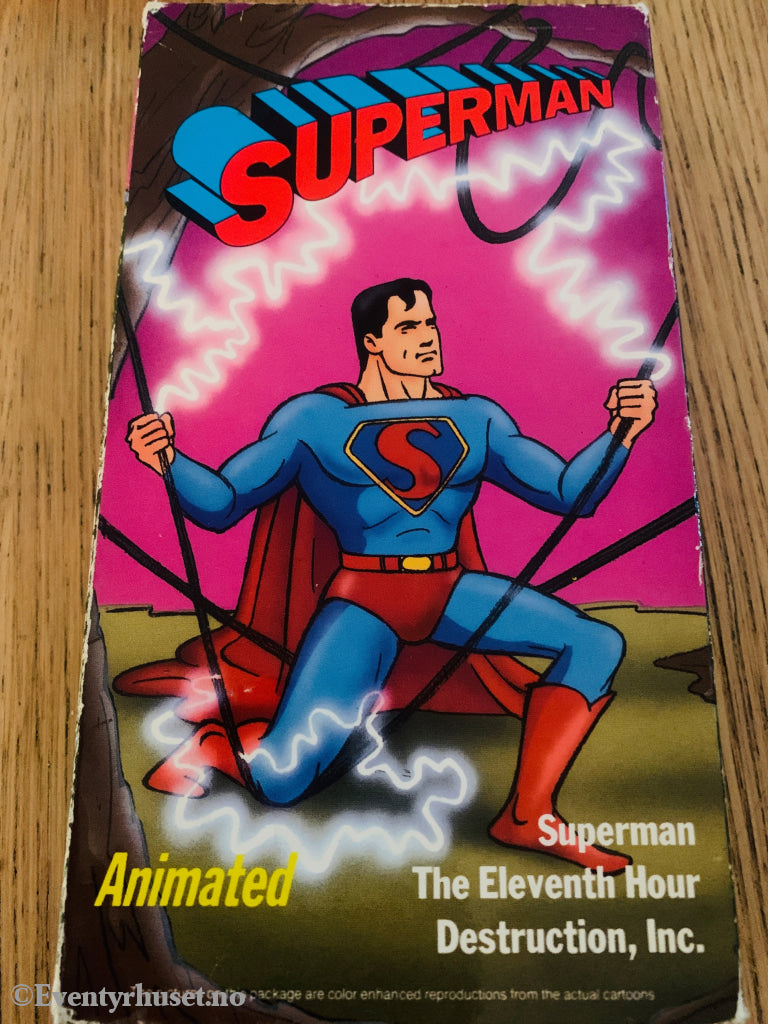 Superman: The Eleventh Hour / Destruction, Inc. 1942 .VHS slipcase.