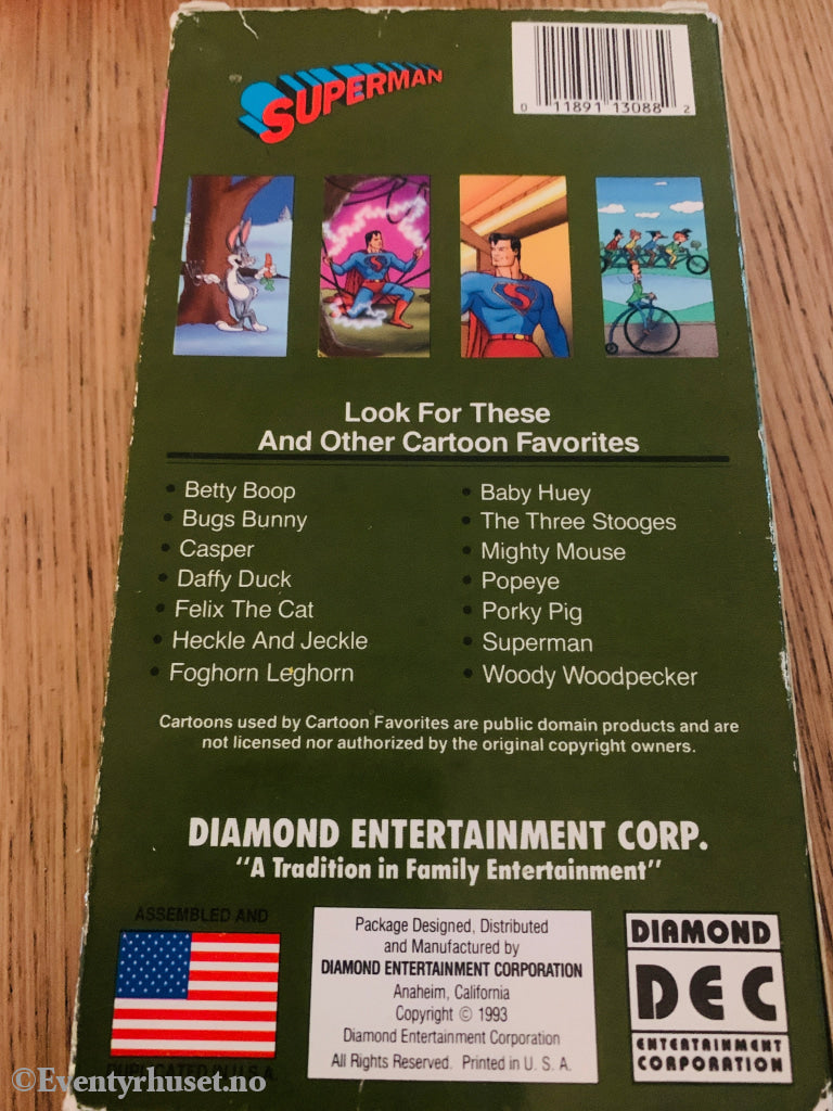 Superman: The Eleventh Hour / Destruction, Inc. 1942 .VHS slipcase.