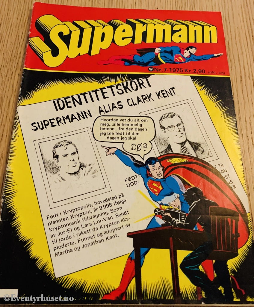 Supermann. 1975/07. Tegneserieblad