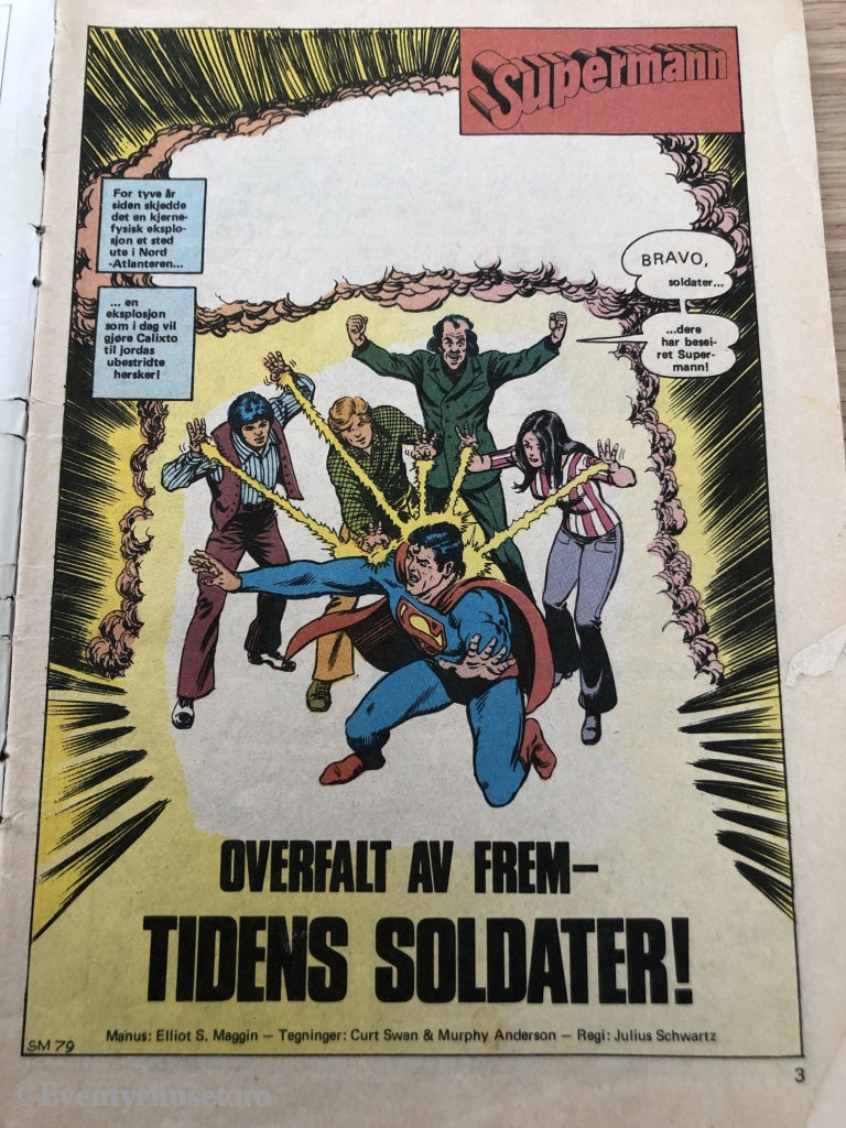 Supermann Nr. 3 1977. Tegneserieblad