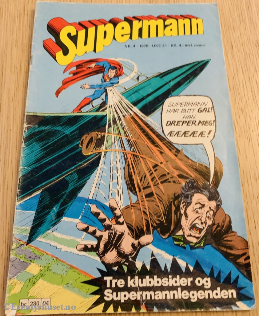 Supermann. 04/1978. Tegneserieblad