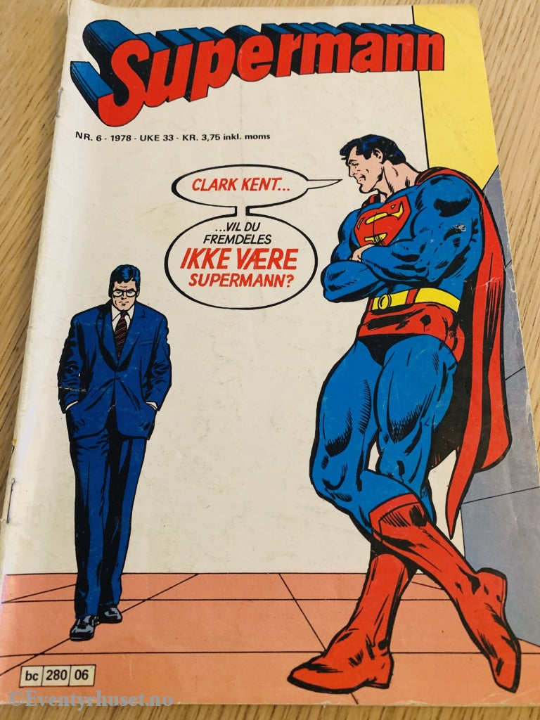 Supermann. 1978/06. Tegneserieblad