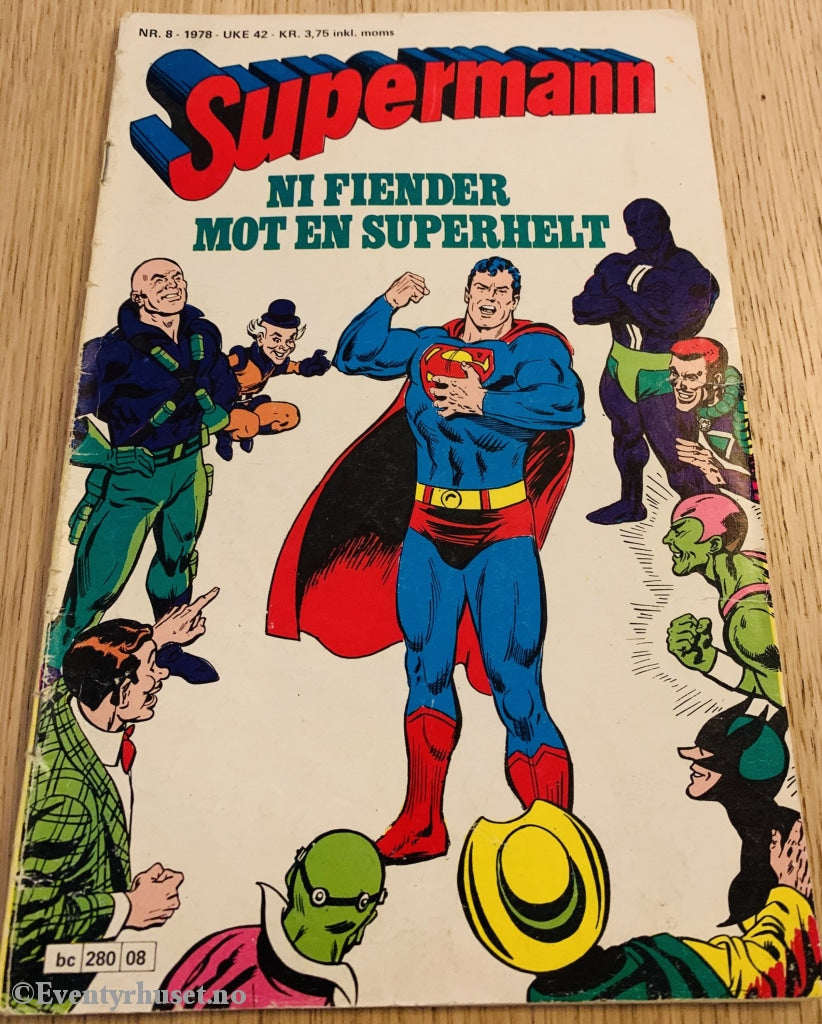 Supermann. 08/1978. Tegneserieblad