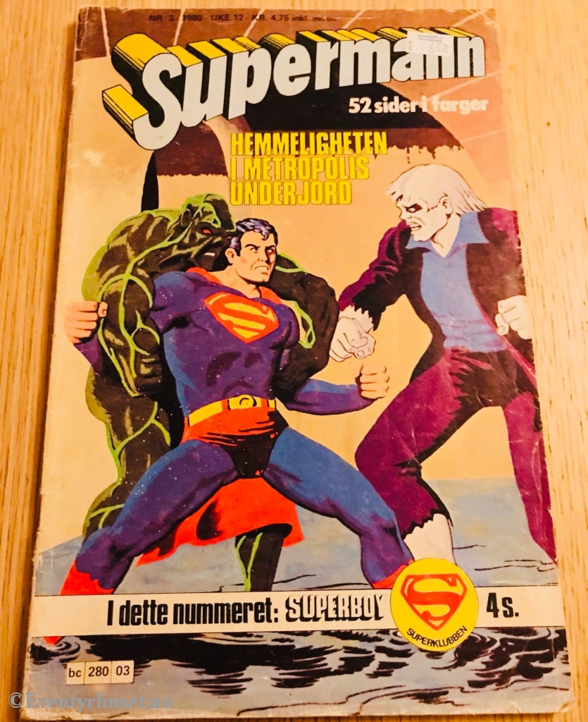 Supermann. 1980/03. Tegneserieblad