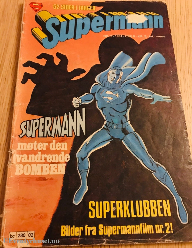 Supermann. 1981/02. Tegneserieblad
