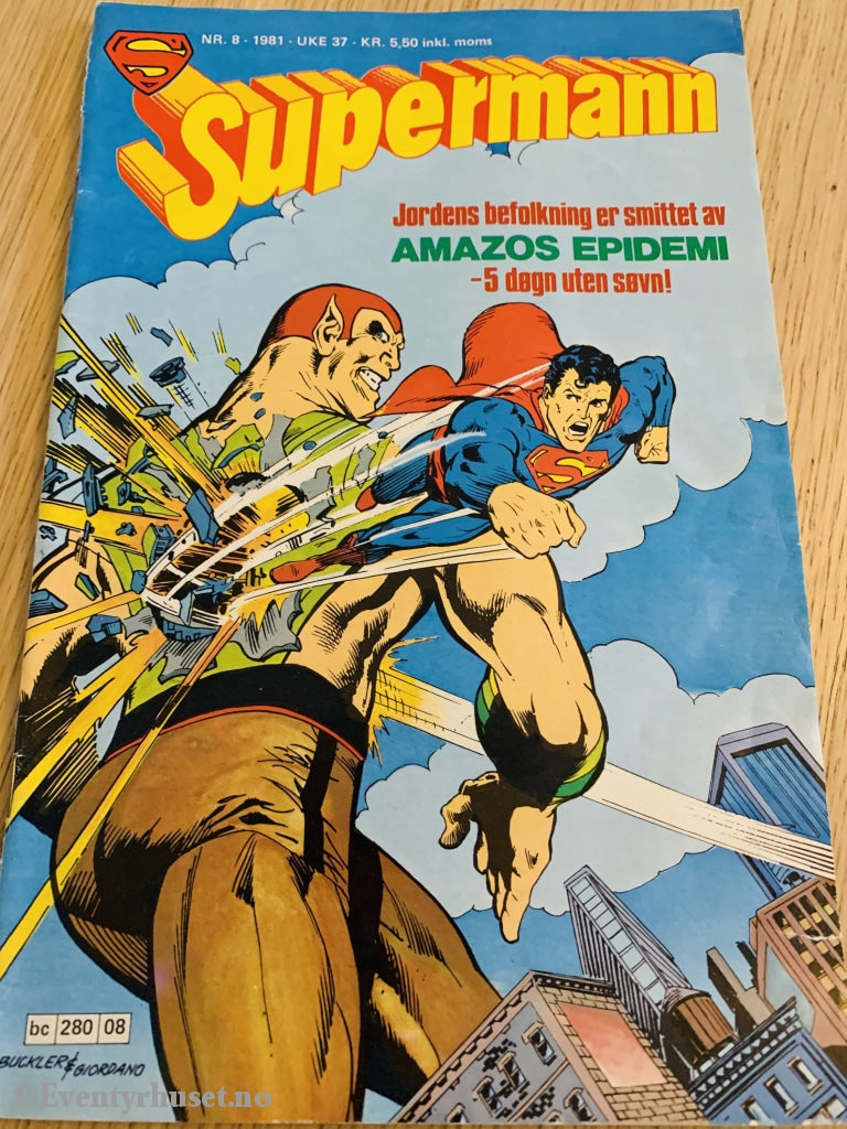 Supermann. 1981/08. Tegneserieblad