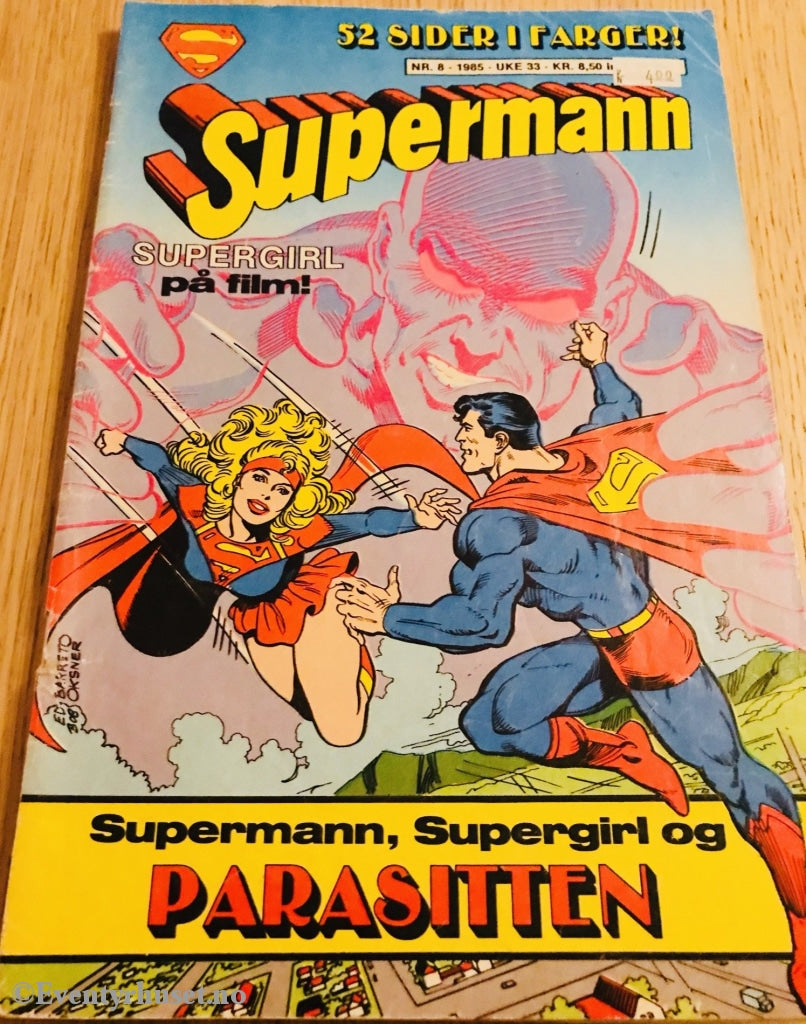 Supermann. 1985/08. Tegneserieblad