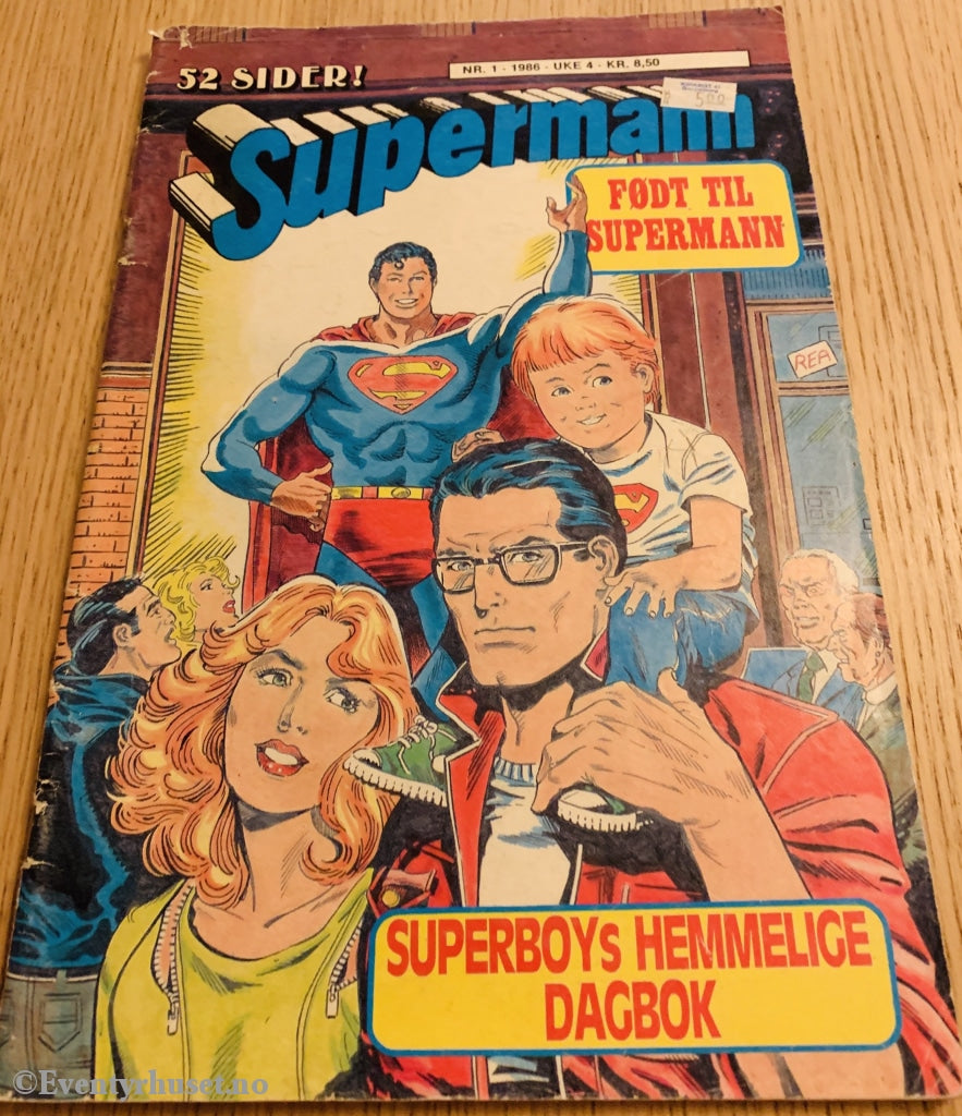 Supermann. 1986/01. Tegneserieblad