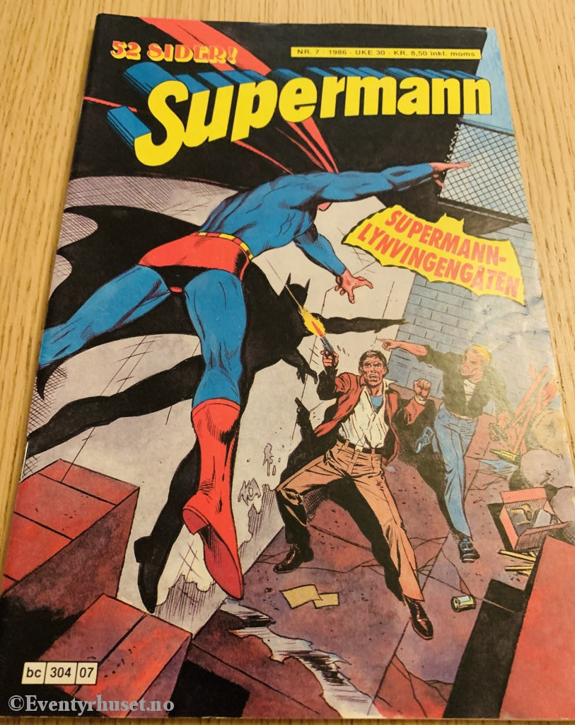 Supermann. 1986/07. Tegneserieblad
