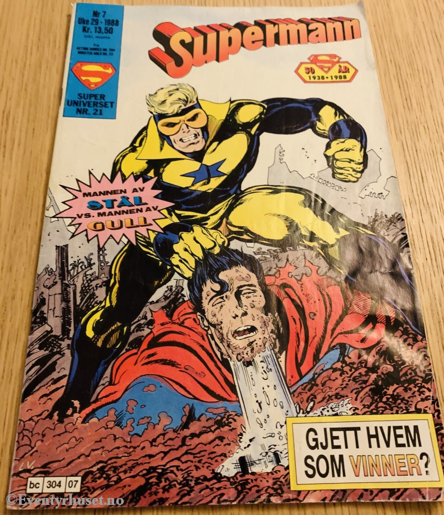 Supermann. 1988/07. Tegneserieblad