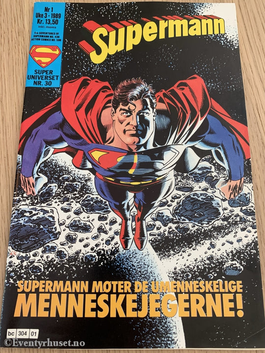 Supermann. 1989/01. Tegneserieblad