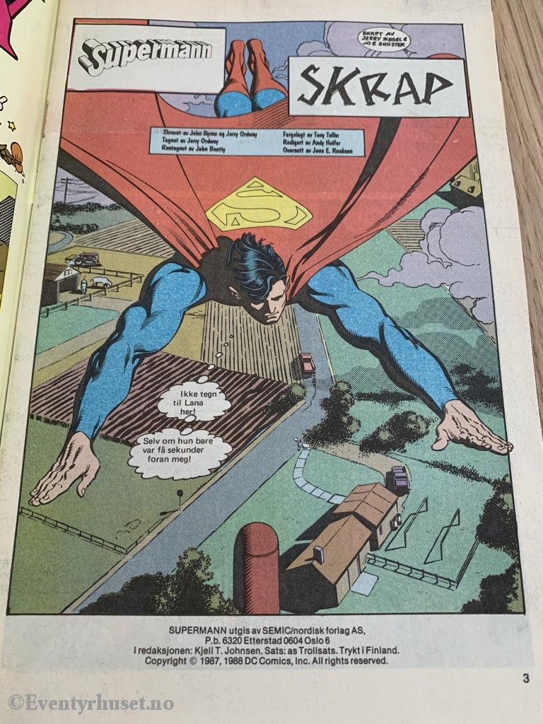 Supermann. 1989/01. Tegneserieblad