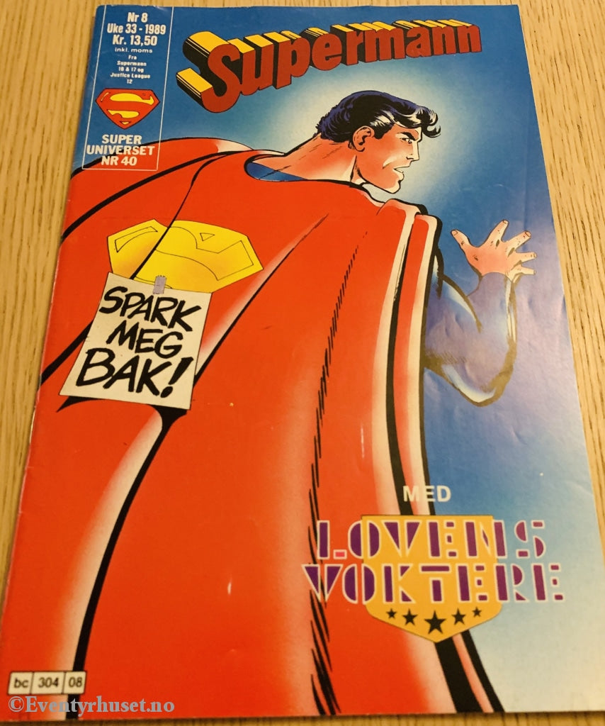 Supermann. 08/1989. Tegneserieblad