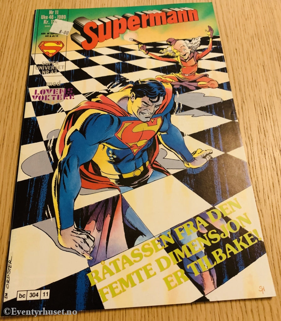 Supermann. 11/1989. Tegneserieblad