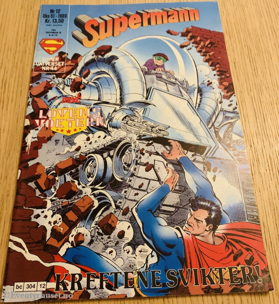 Supermann. 12/1989. Tegneserieblad