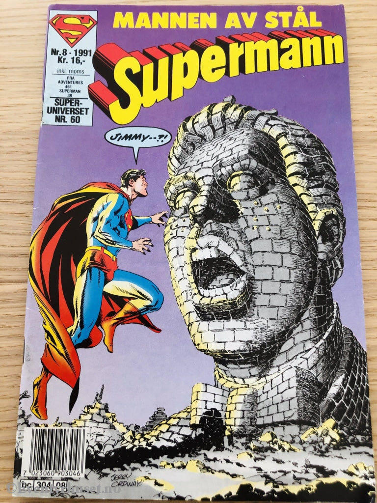 Supermann Nr. 8 1991. Tegneserieblad