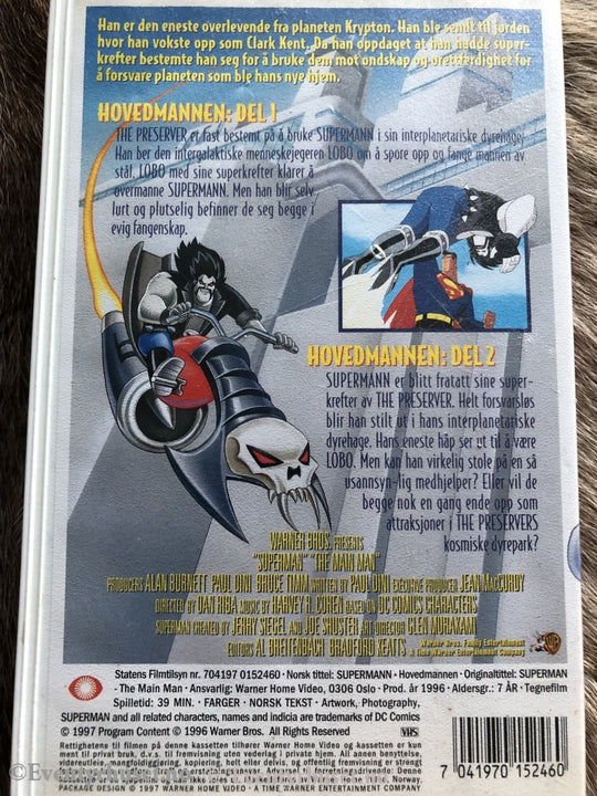 Supermann. Hovedmannen. 1997. Vhs. Vhs