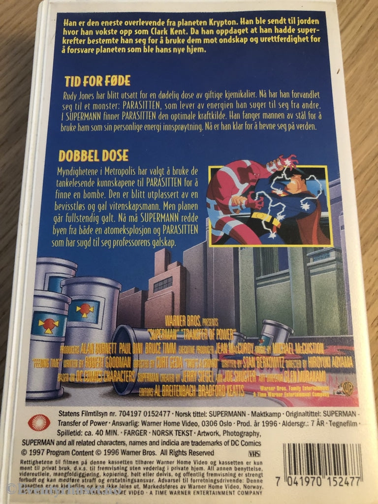 Supermann. Maktkamp. 1997. Vhs. Vhs