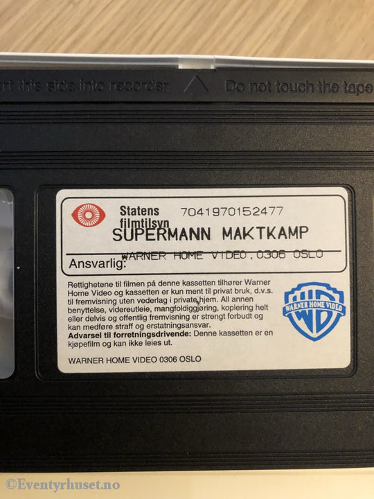 Supermann. Maktkamp. 1997. Vhs. Vhs