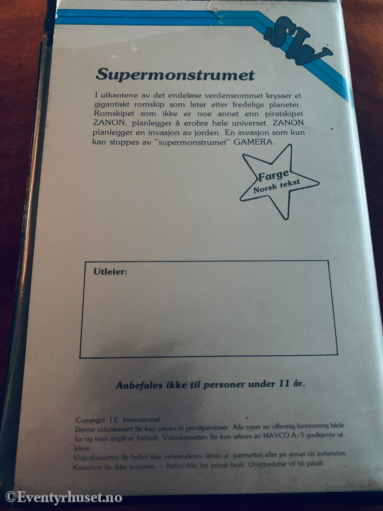Supermonstrumet. VHS Big Box.