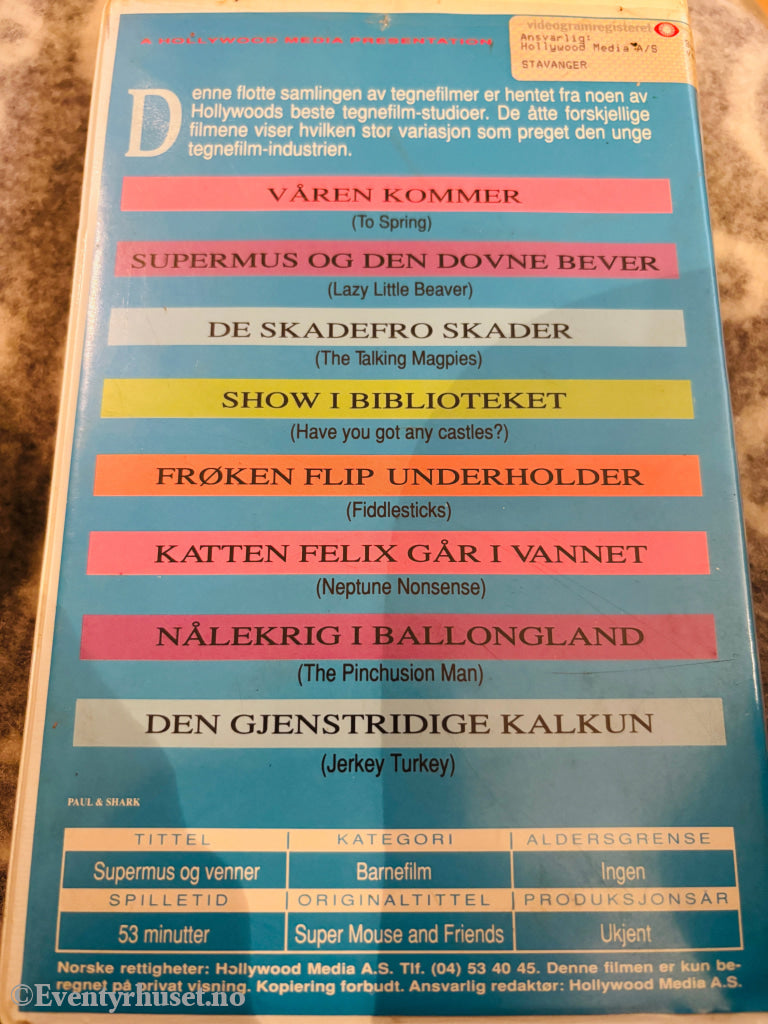 Supermus og venner. VHS Big Box. VHS Big Box