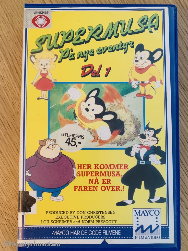 Supermusa På Nye Eventyr. Del 1. Vhs Big Box.