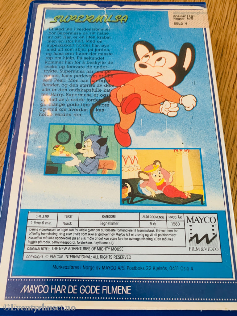 Supermusa på nye eventyr. Del 1. VHS Big Box. VHS Big Box