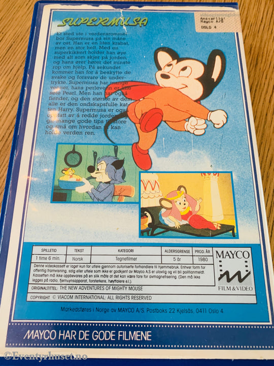 Supermusa på nye eventyr. Del 1. VHS Big Box. VHS Big Box