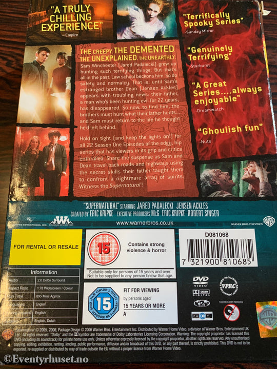 Supernatural. Sesong 1. 2005/06. Dvd Samleboks.