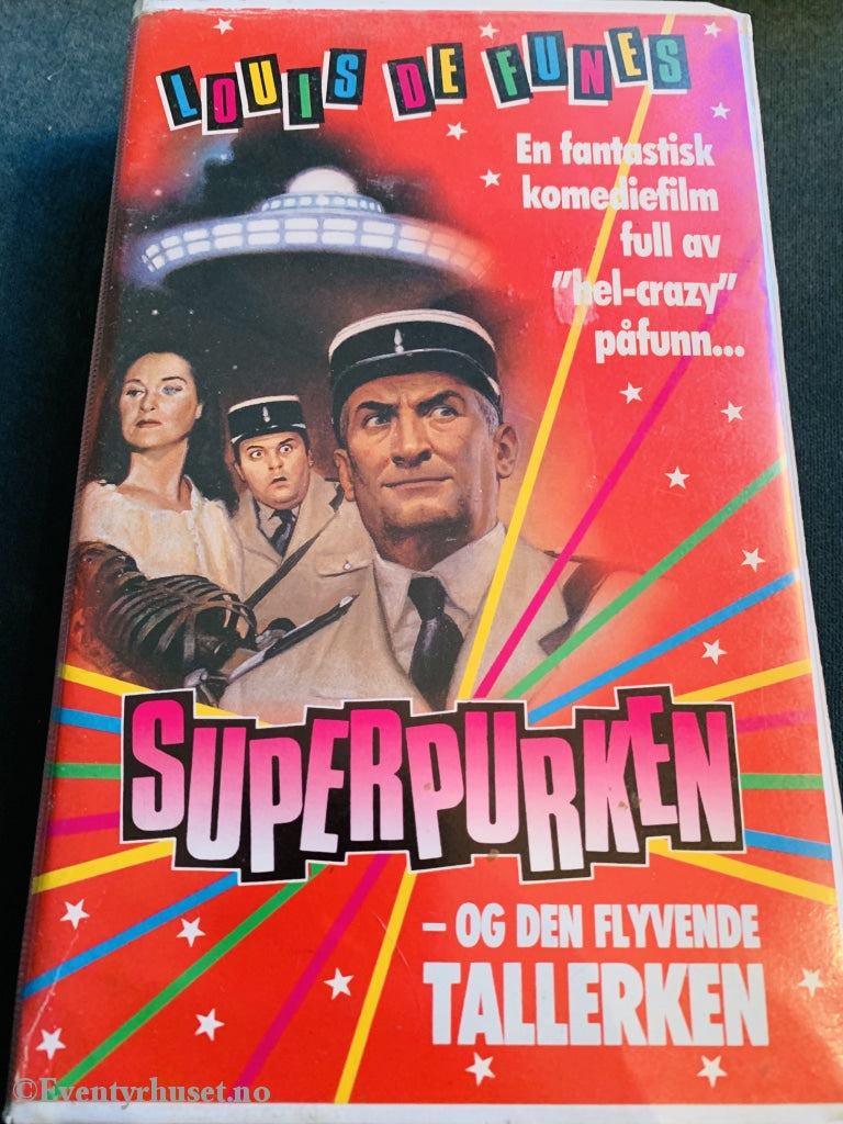 Superpurken - Og Den Flyvende Tallerken. 1982. Vhs Big Box.