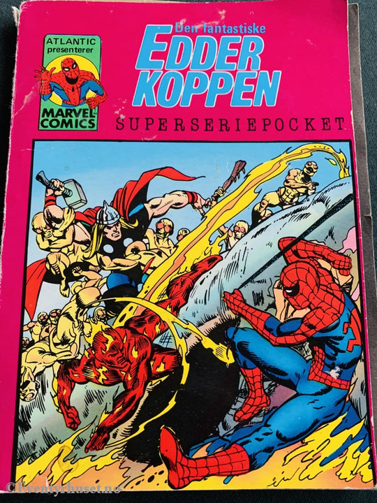 Superserie-Pocket 9: Edderkoppen - Hjelp En Venn I Nøden! 1983. Løs Rygg. Tegneserieblad