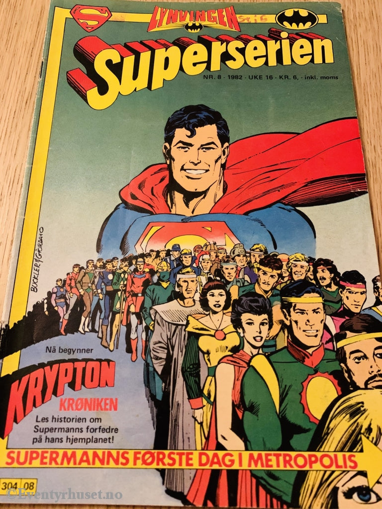 Superserien. 1982/08. Tegneserieblad