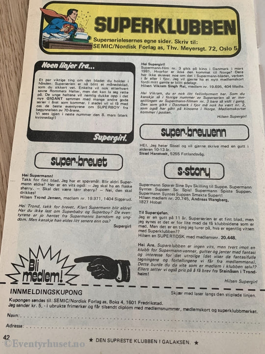 Superserien. 02/1983. Tegneserieblad