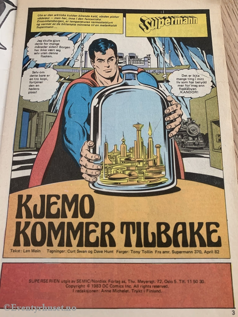 Superserien. 02/1983. Tegneserieblad