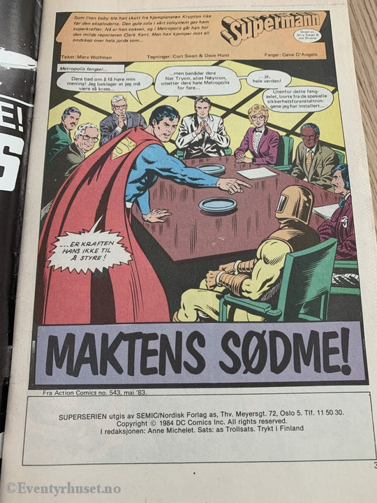 Superserien. 03/1983. Tegneserieblad