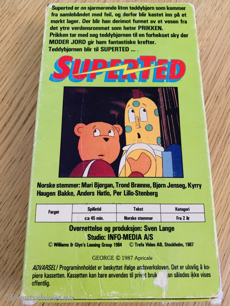 Superted. 1984/87. Slipcase Vhs