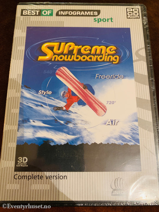 Supreme Snowboarding. 1999. PC-spill. Ny i plast!